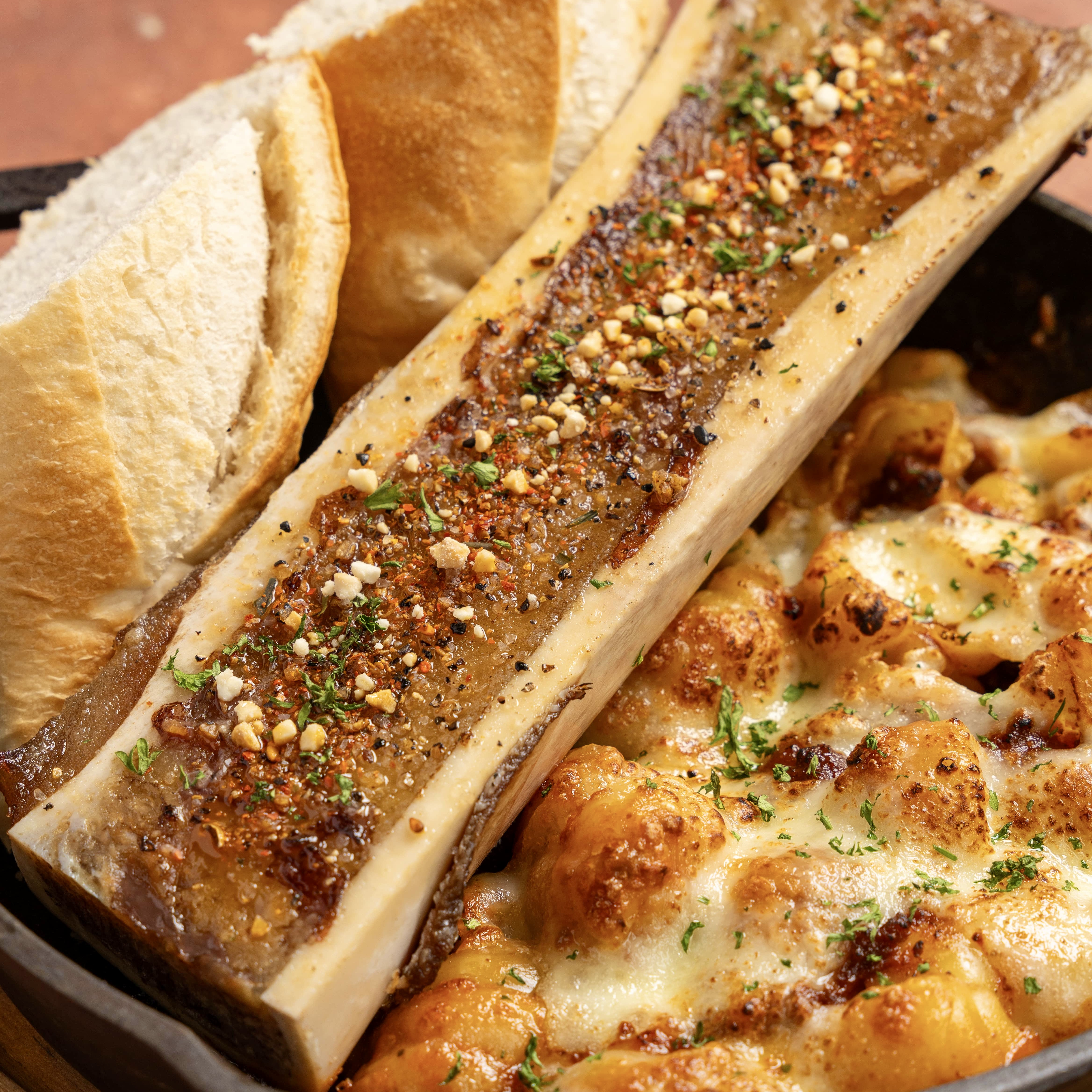Beef Marrow with Conchiglioni Pasta
