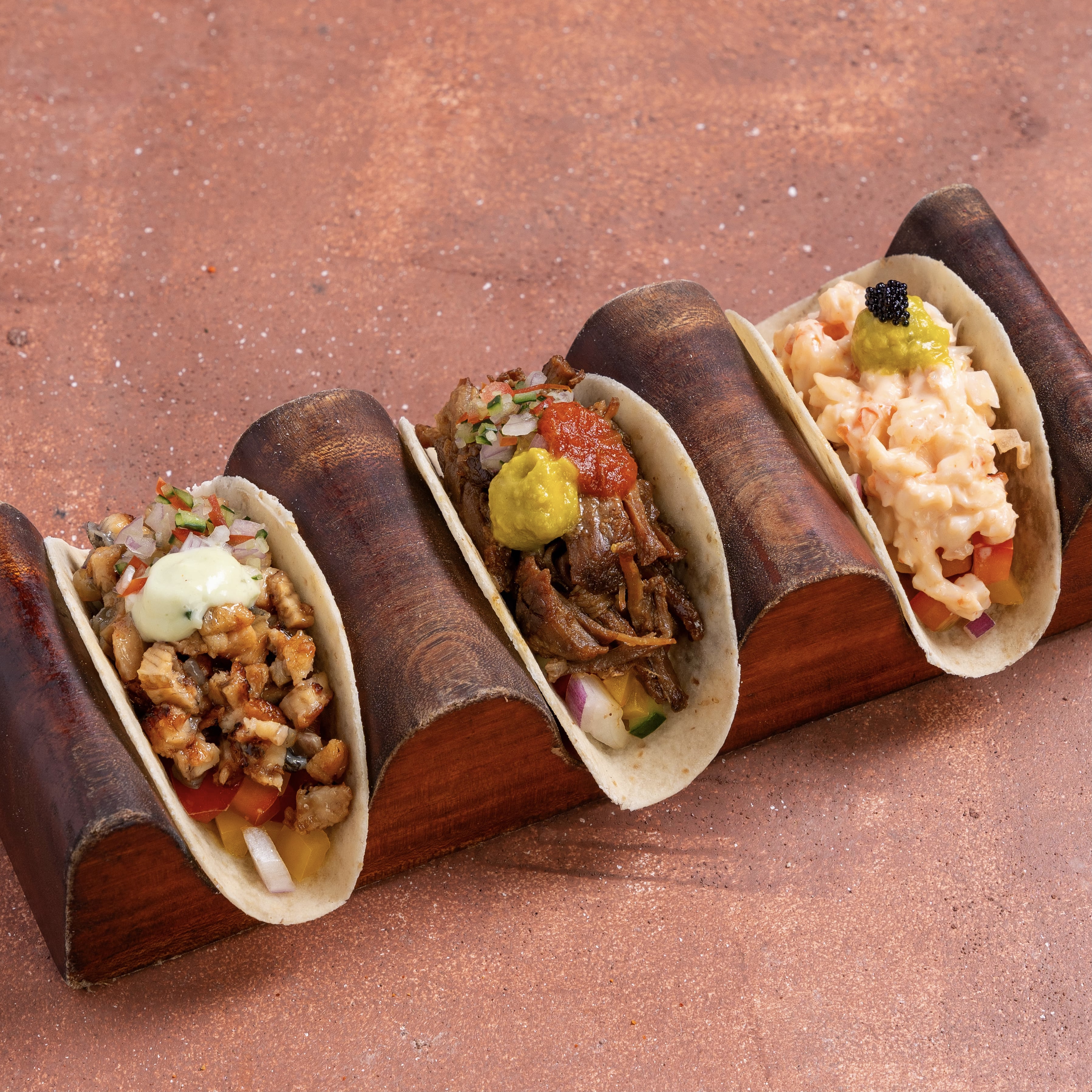 Unagi/Beef/Shrimp Taco